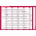 Sasco 2027 Original Year Wall Planner with wet wipe pen, pack of 378 stickers & Today sticker, Red, Board Mounted, 915mmW x 610mmH. Outer carton of 10 2410285