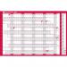 Sasco 2027 Original Year Wall Planner with wet wipe pen, pack of 378 stickers & Today sticker, Red, Poster Style, 915mmW x 610mmH. Outer Carton of 10 2410286