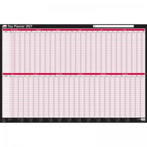 Sasco 2027 Day Wall Planner with wet wipe pen & pack of 700