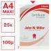 Esselte Heavy Duty Punched Pocket, A4 Maxi Format, Transparent, 100 Micron 30% pre-consumer recycled plastic PP (Pack of 25) - Outer carton of 24 259760