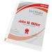 Esselte Heavy Duty Punched Pocket, A4 Maxi Format, Transparent, 100 Micron 30% pre-consumer recycled plastic PP (Pack of 25) - Outer carton of 24 259760