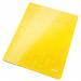 Leitz WOW Card Flat File. High quality laminated card. 250 sheet capacity. A4. Yellow. - Outer carton of 10 30010016