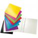 This picture showcases a colorful outer carton of 10 ACCO Brands Clip Files Leitz WOW Card Flat Files. The carton features vibrant hues and eye-catching designs, making it an attractive addition to any workspace. Each clip file is flat and made of durable materials, ensuring long-lasting use. The pack of 10 provides ample storage for important documents and papers. Overall, the picture represents a practical and stylish organizational solution for any office setting.