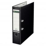 Leitz 180° Lever Arch File Plastic Patented 180° mechanism. A4, 80 mm. Black (Pack 3) 310335095