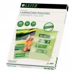 Leitz Glossy Laminating Pouches A4 - Clear (Pack of 100) 33818