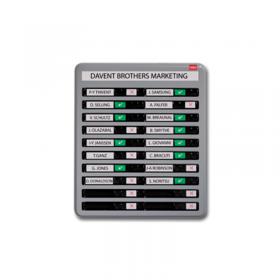 Nobo InOut Board 20 Names Grey Finish 35538093