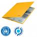 Leitz Recycle Card Folder with elastic bands, Yellow - Outer carton of 10 39080015