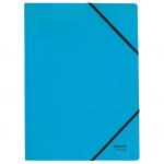 Leitz Recycle Card Folder with elastic bands, Blue - Outer carton of 10 39080035