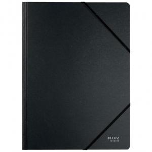Leitz Recycle Card Folder with elastic bands A4, Black - Outer carton
