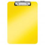 Leitz WOW Clipboard. 75 sheet capacity. A4. Yellow 39710016