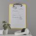 Leitz WOW Clipboard. 75 sheet capacity. A4. Yellow 39710016