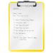 Leitz WOW Clipboard. 75 sheet capacity. A4. Yellow 39710016