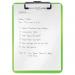 Leitz WOW Clipboard. 75 sheet capacity. A4. Green 39710054