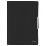 Leitz WOW 3 Flap Folder Polypropylene Style Satin Black - Outer carton of 10 39770094