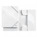 Leitz WOW 3 Flap Folder A4 250 Sheet Capacity Pearl White - Outer carton of 10 39820001