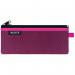 Leitz WOW 2-pocket Travel Pouch M. Size: 21x8.5 cm. See-through and opaque pockets. Pink - Outer carton of 10 40120023