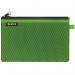 Leitz WOW 2-pocket Travel Pouch L. Size: 23x15 cm. See-through and opaque pockets. Green - Outer carton of 10 40130054