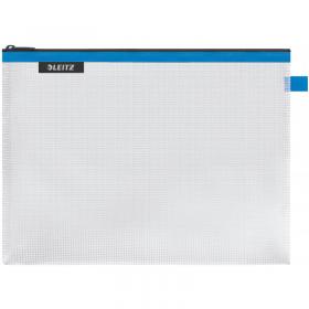 Leitz WOW water resistant Travel Pouch Large Size: 30x23 cm. Blue - Outer carton of 10 40260036