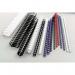 GBC CombBind Binding Combs, 45mm, 390 Sheet Capacity, A4, 21 Ring, Black (Pack of 50) 4028186