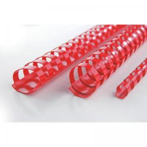 GBC CombBind Binding Combs, 14mm, 125 Sheet Capacity, A4, 21 Ring, Red