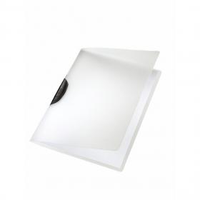 Leitz ColorClip File. Polypropylene. Translucent cover and solid clip. 30 sheet capacity. A4. Black - Outer carton of 6 41750095