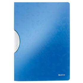 Leitz WOW Colorclip File A4 Polypropylene 30 Sheet Capacity Blue Metallic - Outer carton of 10 41850036