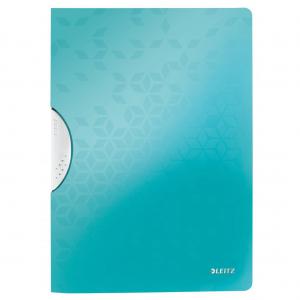 Leitz WOW Colorclip File A4 Polypropylene 30 Sheet Capacity Ice Blue -