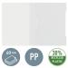 Leitz Standard Plastic Data Files, 30% pre-consumer recycled plastic, Front Flat Bar Mechanism A4 Clear - Outer carton of 25 41910001