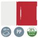 Leitz Standard Plastic Data Files 30% pre-consumer recycled plastic Red, Front Flat Bar Mechanism A4 Red - Outer carton of 25 41910025