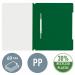 Leitz Standard Plastic Data Files Clear 30% pre-consumer recycled plastic Green, Front Flat Bar Mechanism A4 Green - Outer carton of 25 41910055