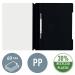 Leitz Standard Plastic Data Files 30% pre-consumer plastic Black, Front Flat Bar Mechanism A4 Black - Outer carton of 25 41910095