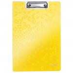 Leitz WOW Clipfolder with cover. A4. Yellow 41990016