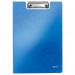 Leitz WOW Clipfolder with Cover A4 - Metallic Blue - Outer carton of 10 41990036