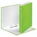 Leitz WOW Ring Binder Laminated. 25 mm, 2 D Ring mechanism. A4. Green - Outer carton of 10 42410054