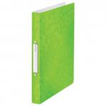 Leitz WOW Ring Binder. Polypropylene. 25 mm, 2 Round Ring mechanism. A4. Green - Outer carton of 10 42570054