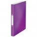 Leitz WOW Ringbinder A4 Polypropylene 2 O-Ring 25mm Purple - Outer carton of 10 42570062