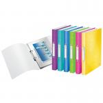 Leitz WOW Ringbinder A4 Polypropylene 2 O-Ring 25mm Assorted - Outer carton of 12 42570099