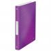 Leitz WOW Ringbinder A4 Polypropylene 4 O-Ring 25mm Purple - Outer carton of 10 42580062