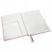 Leitz Style Notebook A4 ruled with hardcover 80 sheets. With fastener, pen holder and inside pockets. Garnet Red - Outer carton of 5 44750028