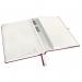 Leitz Style Notebook A4 ruled with hardcover 80 sheets. With fastener, pen holder and inside pockets. Garnet Red - Outer carton of 5 44750028