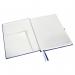 Leitz Style Notebook A4 ruled with hardcover 80 sheets. With fastener, pen holder and inside pockets. Titan Blue - Outer carton of 5 44750069