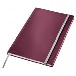 Leitz Style Notebook A4 ruled with hardcover 80 sheets. Garnet Red - Outer carton of 5 44751028