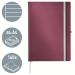 Leitz Style Notebook A4 ruled with hardcover 80 sheets. Garnet Red - Outer carton of 5 44751028
