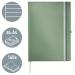 Leitz Style Notebook A4 ruled with hardcover 80 sheets. Celadon Green - Outer carton of 5 44751053