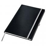 Leitz Style Notebook A4 ruled with hardcover 80 sheets. Satin Black - Outer carton of 5 44751094