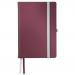 Leitz Style Notebook Hard Cover A5 ruled garnet red - Outer carton of 5 44850028