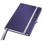 Leitz Style Notebook Hard Cover A5 ruled titan blue - Outer carton of 5 44850069