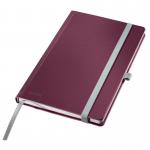 Leitz Style Notebook A5 ruled with hardcover 80 sheets.Garnet Red - Outer carton of 5 44851028