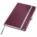 Leitz Style Notebook A5 ruled with hardcover 80 sheets.Garnet Red - Outer carton of 5 44851028
