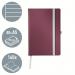 Leitz Style Notebook A5 ruled with hardcover 80 sheets.Garnet Red - Outer carton of 5 44851028